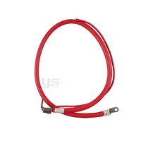 Kabel Baterai Tebal dengan Ring Lug Eyelet Konektor Sudut Kanan Putih Heat Shrink untuk Inverter BESS Power OEM