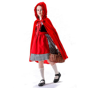 Anime Fairy Tales Red Riding Hood Costume pour filles Red Hood Fancy Dress Kids Halloween Party Costume - Product Image 5
