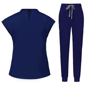 Conjuntos de Uniformes Médicos Elásticos de Manga Corta Unisex, Modelo Jinteng 42051, para Uso en Hospitales, Salones de Belleza y Quirófanos, Disponibles en Stock - Product Image 2