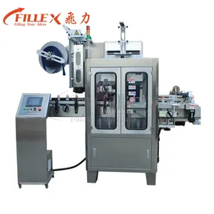Automatic Single Head Or Double Heads PVC Shrink Sleeve Labeling Machine For Carbonated Beverage Beer Pure Soda Water Bottle
