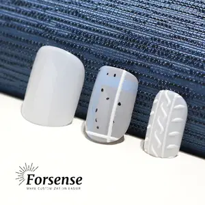 Novo 2023 designer de imprensa em unhas curtas unhas falsas quadrados avec projeta moda wearable fala unhas pré coladas fakenails faux ongles