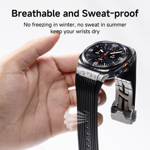 <span class=keywords><strong>Compatible</strong></span> <span class=keywords><strong>con</strong></span> <span class=keywords><strong>Samsung</strong></span> Galaxy Watch 7 47mm Ultra Watch Hengbao Edition Conector de metal Correa de <span class=keywords><strong>reloj</strong></span> de silicona de alta calidad - Product Image 6