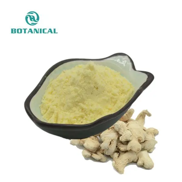 B.c.i In Water Oplosbare Gember Extract Gingerol Poeder 1% 5% Hplc Cas 1391-73-7 Gingerol Gember Extract