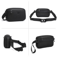 Ozuko 9673 Pochette organisateur de câbles Accessoires électroniques Étui de transport Portable Étanche Sac de rangement à bandoulière pour câble, cordon, chargeur