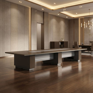 Table de conférence de luxe pour grande salle de formation, chaise de bureau moderne, mobilier de bureau, table de négociation, table de réunion - Product Image 3