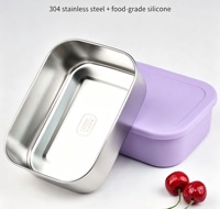 Boîte à lunch pour enfants personnalisée, compatible micro-ondes, avec récipient en acier inoxydable et gourde en silicone sans BPA, idée de nouveau produit 2026