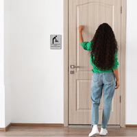 Signalisation braille de toilettes d'orientation ada signe braille signe acrylique perle braille signe pour hôtel signalisation composite en aluminium