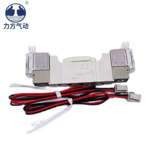 Van điện từ SY3220-3LZD-M5/SY3220-4/5/6lzd-m5 hai vị trí năm chiều Van điện từ cuộn dây kép