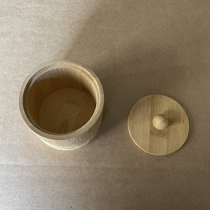 Bamboo Spice <b>Jar</b> Set 3Pcs Airtight Lid Solid Seasoning <b>Storage</b> <b>Kitchen</b> Condiment Container - Product Image 3