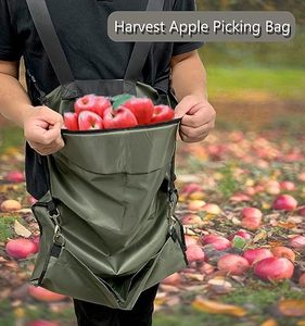 Free Sample Large Pocket Outdoor Garden Protective Gear Quick Release Backpack Tool Apron with Picking <b>Bag</b> for <b>Gardening</b> - Product Image 4