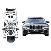 Kit de Mejora Exterior Ejecutivo para BMW Serie 7 F01 F02 2009-2015, Actualización a G12, Parachoques Delantero, Capó, Guardabarros, Faros, Rejilla