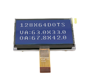High Brightness 128x64 Dot <strong>Matrix</strong> LCD Display Module with <strong>LED</strong> Backlight 3.3V Logic 9.8V Drive Voltage Cog Type - Product Image 2