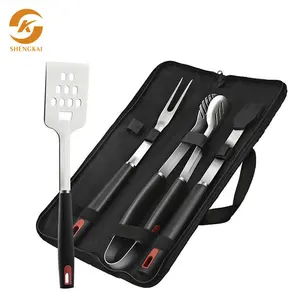 Hot Selling 5 PCS Stainless Steel BBQ Accessories Kit Barbecue Tools Set Gift Set for Barbecue Indoor/Outdoor
