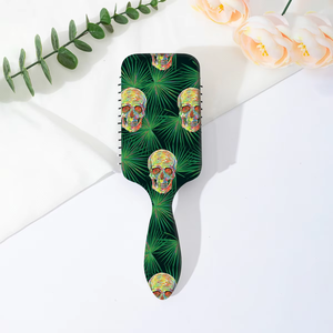 2025 Halloween classique mode brosse à cheveux crâne Airbag peigne poignée en plastique Portable pour Salon coiffure démêlant idée cadeau - Product Image 6