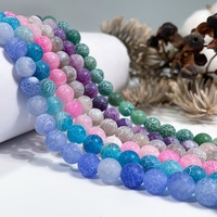 Perles en pierre d'agate de feu mate veinée de dragon, 6mm 8mm, couleurs naturelles mélangées, vente en gros