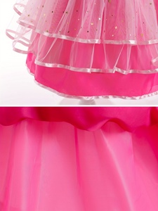 Rosa niñas princesa vestidos carnaval Cosplay Navidad Halloween cumpleaños fiesta vestido película muñeca disfraz trajes - Product Image 6