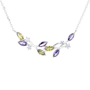 Kalung capung perak Sterling 925 wanita, liontin Zircon desain Niche temperamen kecil segar - Product Image 5