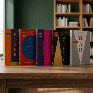 Coffret de 5 livres de Robert Greene : Les 48 lois du pouvoir, L'art de la séduction, Les 33 stratégies de la guerre et Les lois de la nature humaine - Product Image 2