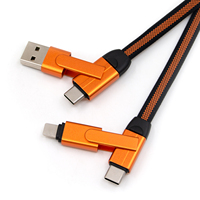 Cable USB Tipo-C a Tipo-C de 1M, 6 en 1, Carga Rápida para Escáner de Código de Barras e Impresora