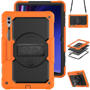 Funda Resistente para <span class=keywords><strong>Samsung</strong></span> <span class=keywords><strong>Galaxy</strong></span> <span class=keywords><strong>S8</strong></span> Ultra/S9 Ultra/S10 Ultra con Ranura para Lápiz y Correa para el Hombro 360 °   Soporte Giratorio con Cubierta Antigolpes - Product Image 5