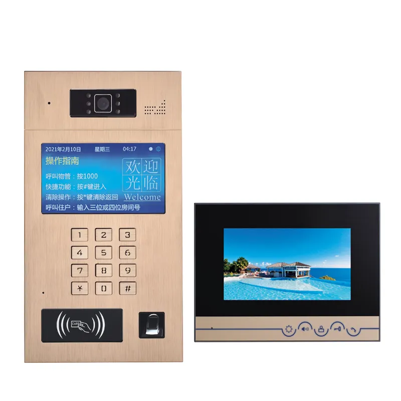 Aitdda 9-Inch Touchscreen Multi-Appartement Smart Gebouw Video Deur Telefoon Intercom Systeem