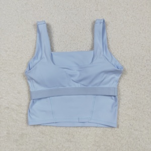 Expédition directe depuis les États-Unis – Veste de yoga tendance RTS GT1054 pour femme, collection été 2026, bleu ciel, qualité supérieure, pour le sport et la gym, faible MOQ - Product Image 2