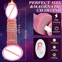 Anal Vaginal Masturbation Fernbedienung 8,5 Zoll Heizung Schub Realistische Dildo Vibrator Adult Sexspielzeug für Männer Frauen Paare