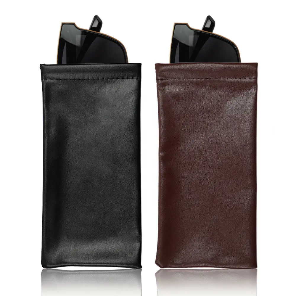 Sang Trọng Pouch Kính Mắt Lưu Trữ Túi Kính Mát Túi Trường Hợp Biểu Tượng Tùy Chỉnh Màu Đen Pouch Cho Kính