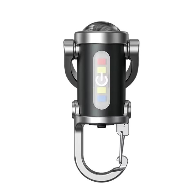 Portable Rechargeable EDC Keychain Flashlight 14500 Battery UV CCT Small Pocket Gift for Promotional Use