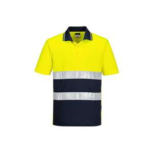 PORTWEST - S175YNRXXXL Polo à contraste léger et haute visibilité Jaune/Bleu marine-EAN 5036108385065 HI-VIS WORKWEAR - Product Image 1