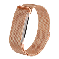 Bracelet magnétique milanais de luxe personnalisé pour montre Google Fitbit Air, bracelets de montre intelligente respirants pour hommes