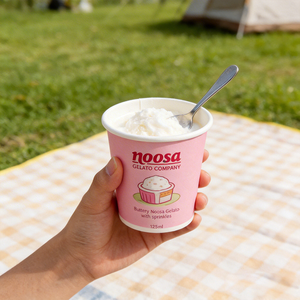 Gobelets en papier kraft pour desserts glacés, jetables, personnalisés avec logo, plusieurs couleurs et tailles (2oz-16oz), pour emballage à emporter. - Product Image 1