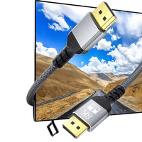 Câble DisplayPort DP1.4 OEM 8K DP1.2 4K HDR 165Hz 60Hz Adaptateur DisplayPort DP pour PC Ordinateur Portable TV