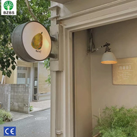 Enseigne publicitaire LED en acrylique extérieure personnalisée, boîte lumineuse rotative pour les entreprises, la maison, les voitures, les taxis, les magasins, les lettres, la signalétique, le logo