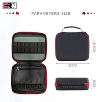 Étui de rangement rigide en EVA sur mesure pour fléchettes, grande capacité, pour pointes, tiges, ailettes et accessoires, étui de protection pour fléchettes