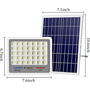 ไฟสปอร์ตไลท์ LED พลังงานแสงอาทิตย์คุณภาพสูงสำหรับภายนอกอาคาร  10W-200W IP68 CRI95 มุมลำแสงปรับได้ 144 องศา พร้อมรีโมทคอนโทรล กันน้ำ - Product Image 2