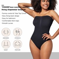 Sangle Amovible Amovible Sans Bretelles Une Pièce Hip Butt Lift Shapewear Minceur Sans Couture Corps Shaper pour les Femmes