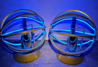 Orbe moderne éblouissant à couleurs changeantes pour support, logo personnalisable, présentoir de bouteilles LED lumineux pour boîte de nuit, lounge, bar