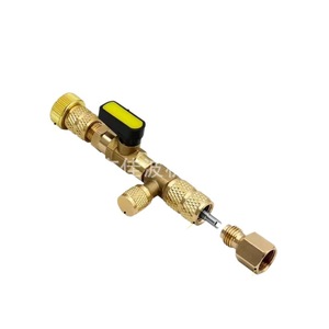 Car Air Conditioning Valve Core Removal <b>Tool</b> Metal Hand Operated With <b>Spanner</b> For Refrigerant Valve Maintenance - Product Image 1