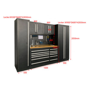 Tool Cabinet Cabinet New Design Garage Modular Tool Cabinet Storage Drawers Tool Trolley Set With Wooden Top For Workshop Garage Work Bench