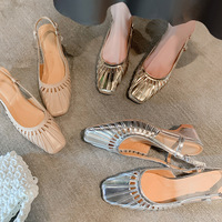 Sandales pour femmes, style vintage glamour intemporel, élégantes, à brides croisées, talon bloc, en cuir, semelle en caoutchouc, chaussures confortables