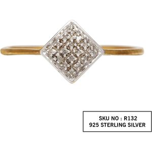 Anillo de Compromiso con Diamante de 0.05 Quilates, Corte Redondo, Color G-H, Claridad I, Plata de Ley 925, Talla 7, para Uso Diario Femenino - Product Image 2