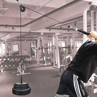 Système de poulie à câble pour salle de sport à domicile, accessoire de tirage latéral, poulie en acier ABS, machine à câble de salle de sport, entraînement des muscles de la poitrine, des bras et du dos