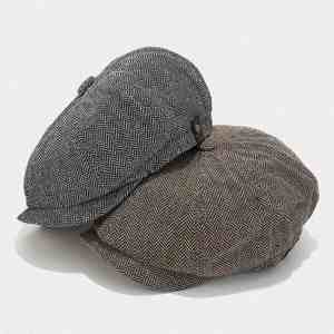 Nouvelles tendances mode automne-hiver 2024 : Bérets britanniques populaires pour hommes et femmes, casquette gavroche à chevrons pour l'extérieur - Product Image 6