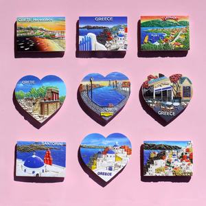 Haute qualité grèce athènes <span class=keywords><strong>mer</strong></span> égée Souvenirs touristiques aimant de réfrigérateur faisant la Machine personnalisé 3D réfrigérateur aimant cadeaux - Product Image 4