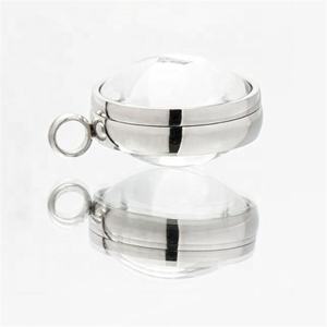 Yiwu-Tapa de tornillo de acero inoxidable Aceon, colgante de cristal con cúpula de cristal de recuerdo, joyería personalizable - Product Image 3