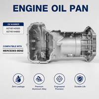 Coppa dell'Olio Affidabile per Mercedes-Benz, Codice OE A2740145500 A2740144800, con Deflettori per Stabilità, in Alluminio Pressofuso Resistente