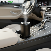 Luxe noir Oud Rose Freesia voiture désodorisant aromathérapie lumière ambiante métal vaporisateur diffuseur longue durée liquide évent