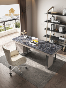 प्रकाश लक्जरी रॉक प्लेट डेस्क छोटी इकाई नॉर्डिक सरल आधुनिक डिजाइनर उच्च अंत लेखन डेस्क - Product Image 2