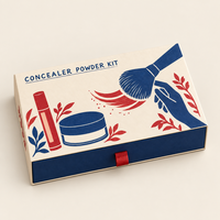 Fabrication OEM de boîtes cadeaux en papier artisanal recyclable sur mesure, boîtes de rangement de luxe pour cosmétiques